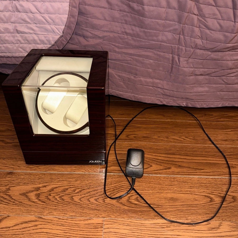 JQueen Double Watch Winder with Quiet Japanese Mabuchi Motor